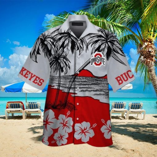 Vintage Aloha NCAA Ohio State Buckeyes Hawaiian Shirt Beach Gift For Dad