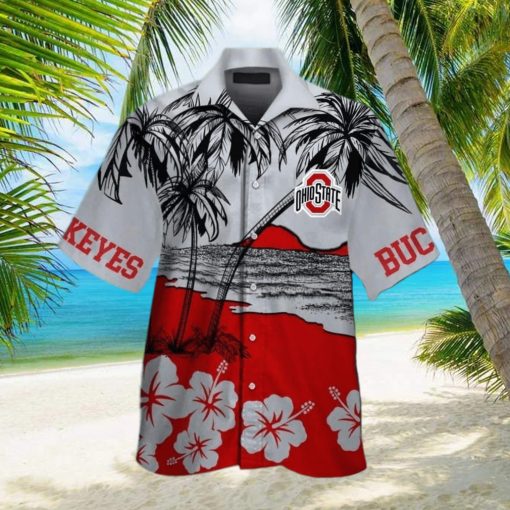 Vintage Aloha NCAA Ohio State Buckeyes Hawaiian Shirt Beach Gift For Dad