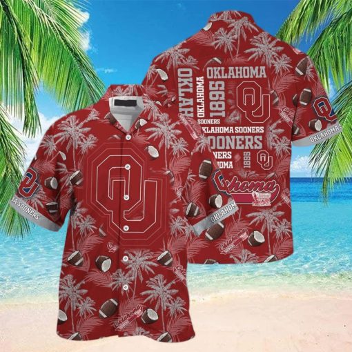 Vintage Aloha NCAA Oklahoma Sooners Hawaiian Shirt Beach Gift For Him