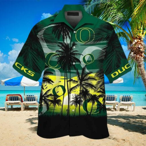 Vintage Aloha NCAA Oregon Ducks Hawaiian Shirt Gift For Beach Lovers