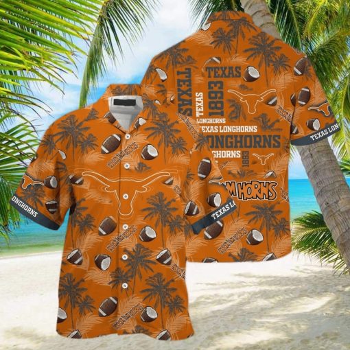 Vintage Aloha NCAA Texas Longhorns Hawaiian Shirt Gift For Football Fans hawaiian shirt