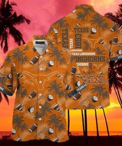 Vintage Aloha NCAA Texas Longhorns Hawaiian Shirt Gift For Football Fans hawaiian shirt