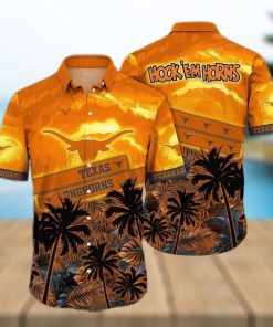 Vintage Aloha NCAA Texas Longhorns Hawaiian Shirt Summer Beach Gift