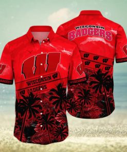 Vintage Aloha NCAA Wisconsin Badgers Beach Hawaiian Shirt