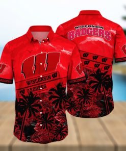 Vintage Aloha NCAA Wisconsin Badgers Beach Hawaiian Shirt