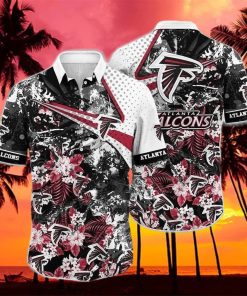 Vintage Aloha NFL AtNFL Atlanta Falcons Hawaiian Shirt Tropical Flower Beach Gift For Him hawaiian shirt