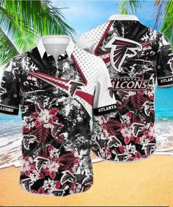 Vintage Aloha NFL AtNFL Atlanta Falcons Hawaiian Shirt Tropical Flower Beach Gift For Him hawaiian shirt