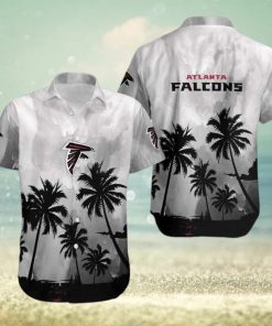 Vintage Aloha NFL Atlanta Falcons Hawaiian Shirt Coconut Trees Beach Vacation Gift