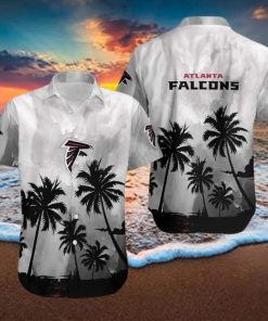 Vintage Aloha NFL Atlanta Falcons Hawaiian Shirt Coconut Trees Beach Vacation Gift