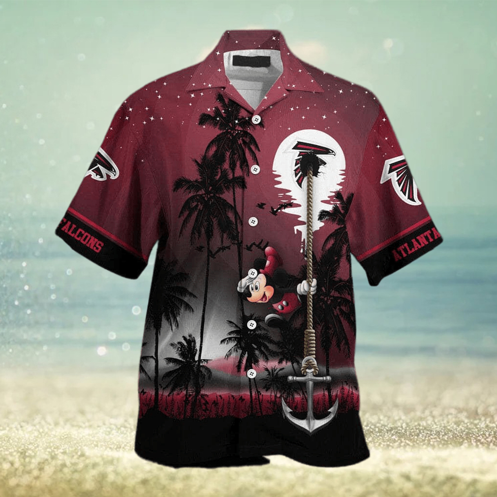 Black Aloha NFL Atlanta Falcons Hawaiian Shirt Trendy Summer Gift - Limotees