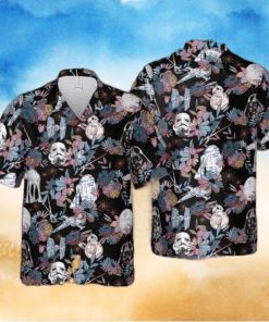 Vintage Aloha Star Wars Hawaiian Shirt BB 8 R2 – D2 Stormtroopers Summer Gift For Friend