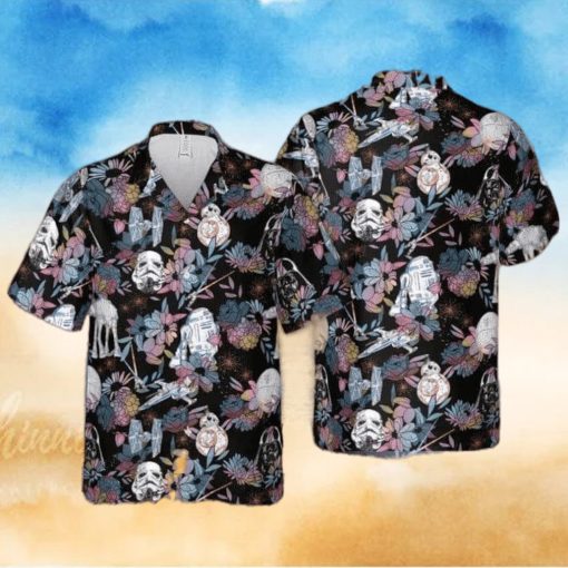 Vintage Aloha Star Wars Hawaiian Shirt BB 8 R2 – D2 Stormtroopers Summer Gift For Friend