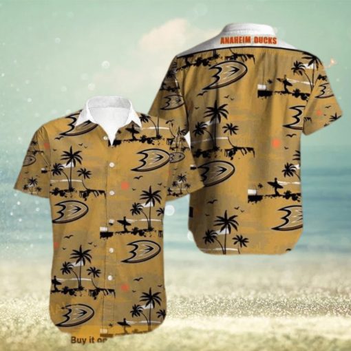 Vintage Anaheim Ducks Funny Hawaiian Shirt Gift For Beach Lovers