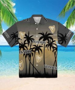 Vintage Guinness Funny Hawaiian Shirt Sunset Birthday Gift For Beach Lovers