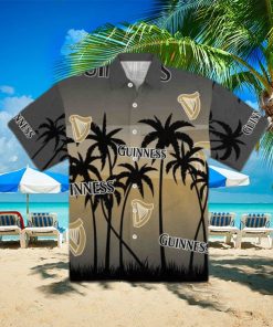 Vintage Guinness Funny Hawaiian Shirt Sunset Birthday Gift For Beach Lovers