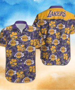 Vintage Los Angeles Lakers Hawaiian Shirt