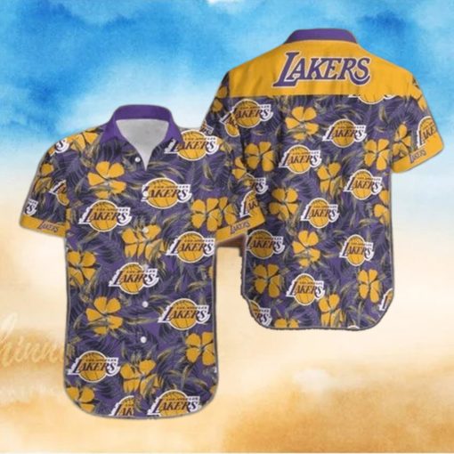 Vintage Los Angeles Lakers Hawaiian Shirt