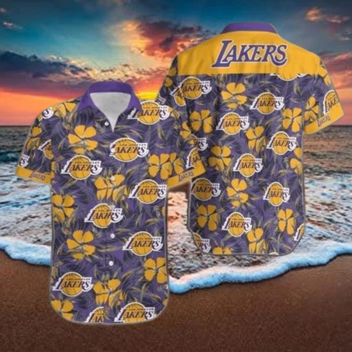 Vintage Los Angeles Lakers Hawaiian Shirt