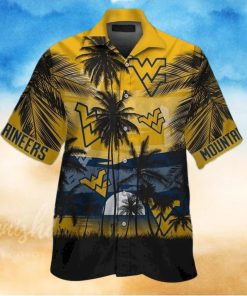 Vintage NCAA West Virginia Mountaineers WVU Hawaiian Shirt Gift For Beach Vacation