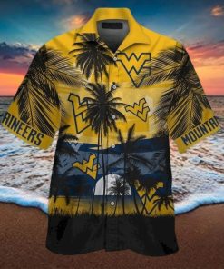 Vintage NCAA West Virginia Mountaineers WVU Hawaiian Shirt Gift For Beach Vacation