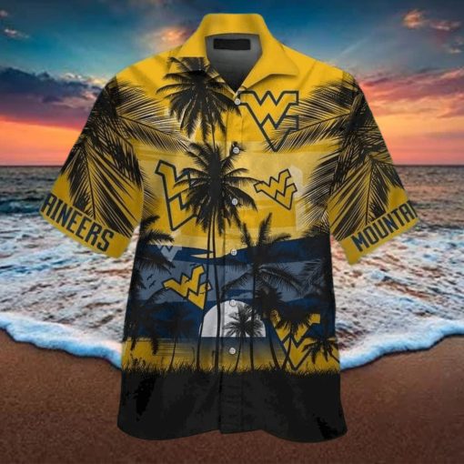 Vintage NCAA West Virginia Mountaineers WVU Hawaiian Shirt Gift For Beach Vacation