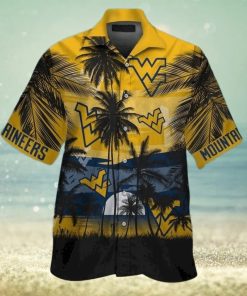 Vintage NCAA West Virginia Mountaineers WVU Hawaiian Shirt Gift For Beach Vacation