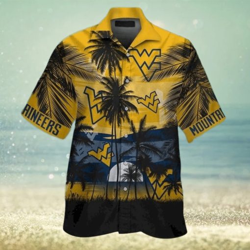 Vintage NCAA West Virginia Mountaineers WVU Hawaiian Shirt Gift For Beach Vacation