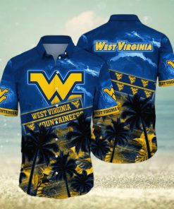 Vintage NCAA West Virginia Mountaineers WVU Hawaiian Shirt Palm Trees