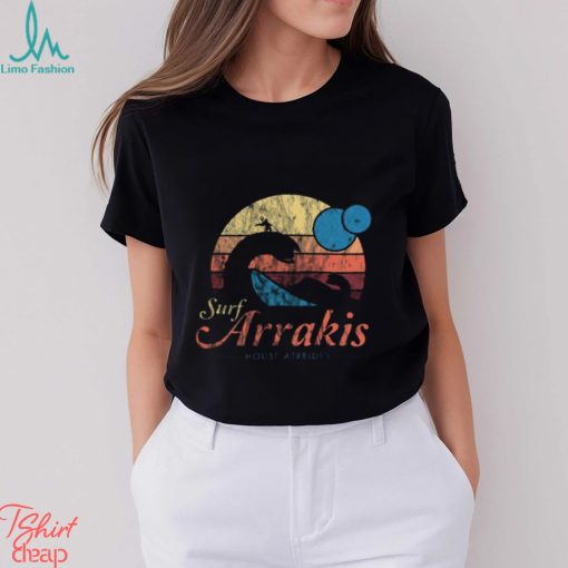 Visit Arrakis Vintage Distressed Surf Dune Sci Fi shirt