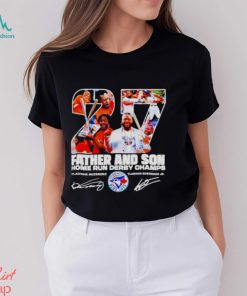 Vladimir Guerrero Father and Son 2023 home run derby champions signature shirt