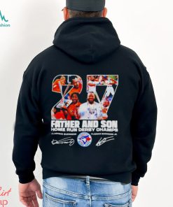 Vladimir Guerrero Father and Son 2023 home run derby champions signature shirt
