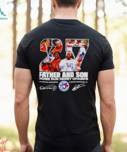 Vladimir guerrero and vladimir guerrero jr father and son home run derby  champs signature shirt, hoodie, sweater, long sleeve and tank top