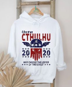 Vote Cthulhu 2024 why choose the lesser of two evils poster shirt