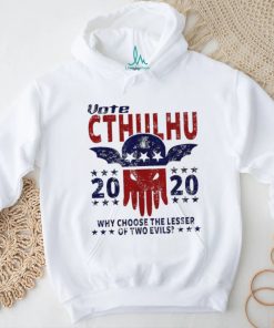 Vote Cthulhu 2024 why choose the lesser of two evils poster shirt