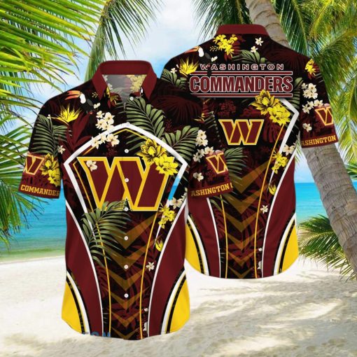 Washington Commanders NFL Flower Hawaiian Shirt Special Gift For Men Women Fans hawaiian shirt