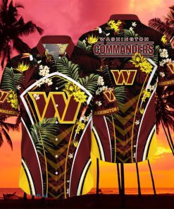 Washington Commanders NFL Flower Hawaiian Shirt Special Gift For Men Women Fans hawaiian shirt