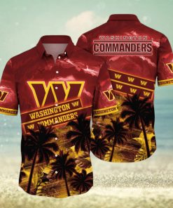 Washington Commanders NFL Flower Hawaiian Shirt Style Gift For Fans