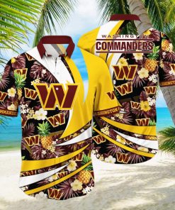 Washington Commanders NFL Flower Hawaiian Shirt Style Gift For Men Women Fans hawaiian shirt