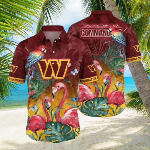 Washington Commanders NFL Flower Hawaiian Shirt Unique Gift For Men Women Fans hawaiian shirt