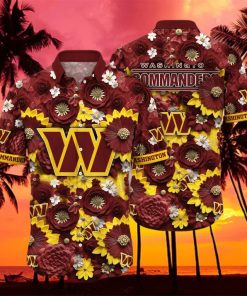 Washington Commanders NFL For Fans 3D Hawaiian Button Shirt - Limotees