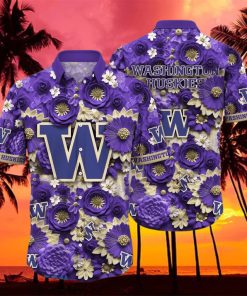 Washington Huskies NCAA1 Hawaiian Shirt For Men And Women Fans hawaiian shirt