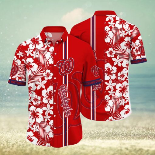 Washington Nationals MLB Flower Hawaiian Shirt For Men Women Special Gift For Fans