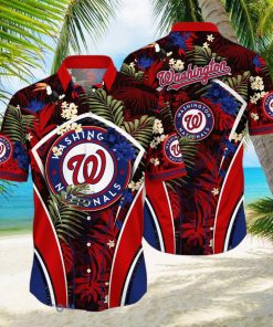 MLB Washington Nationals Hawaiian Shirt Tropical Plants Summer