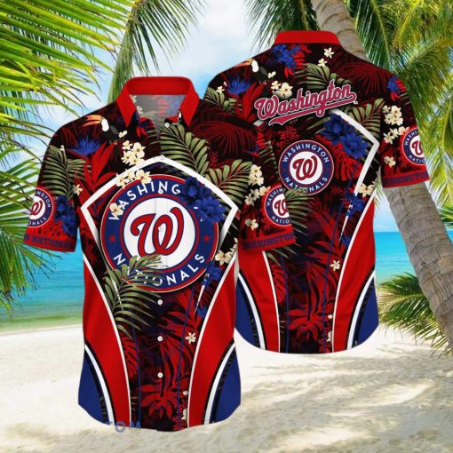 Washington Nationals MLB Flower Hawaiian Shirt Special Gift For Men Women Fans hawaiian shirt