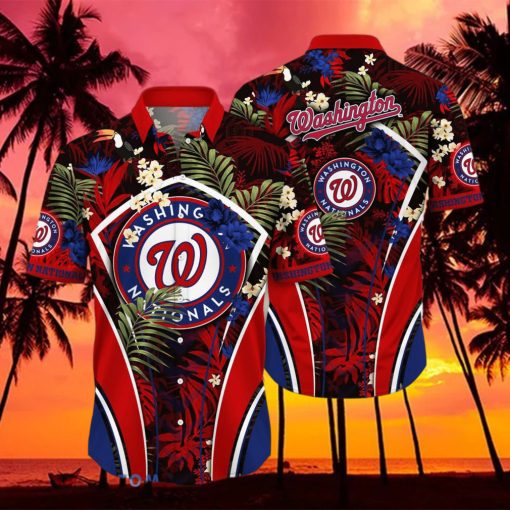 Washington Nationals MLB Flower Hawaiian Shirt Special Gift For Men Women Fans hawaiian shirt