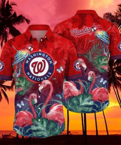 Washington Nationals MLB Flower Hawaiian Shirt Unique Gift For Men Women Fans hawaiian shirt