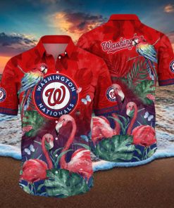 Washington Nationals MLB Flower Hawaiian Shirt Unique Gift For Men Women Fans hawaiian shirt