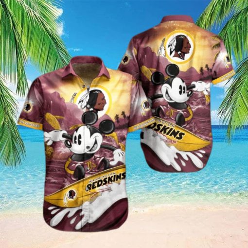 Washington Redskins Mickey NFL Hawaiian Shirt For Men And Women