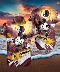 Washington Redskins Mickey NFL Hawaiian Shirt For Men And Women