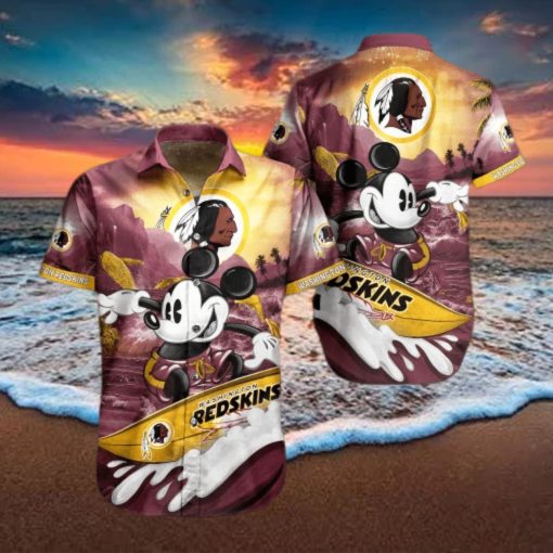 Washington Redskins Mickey NFL Hawaiian Shirt For Men And Women